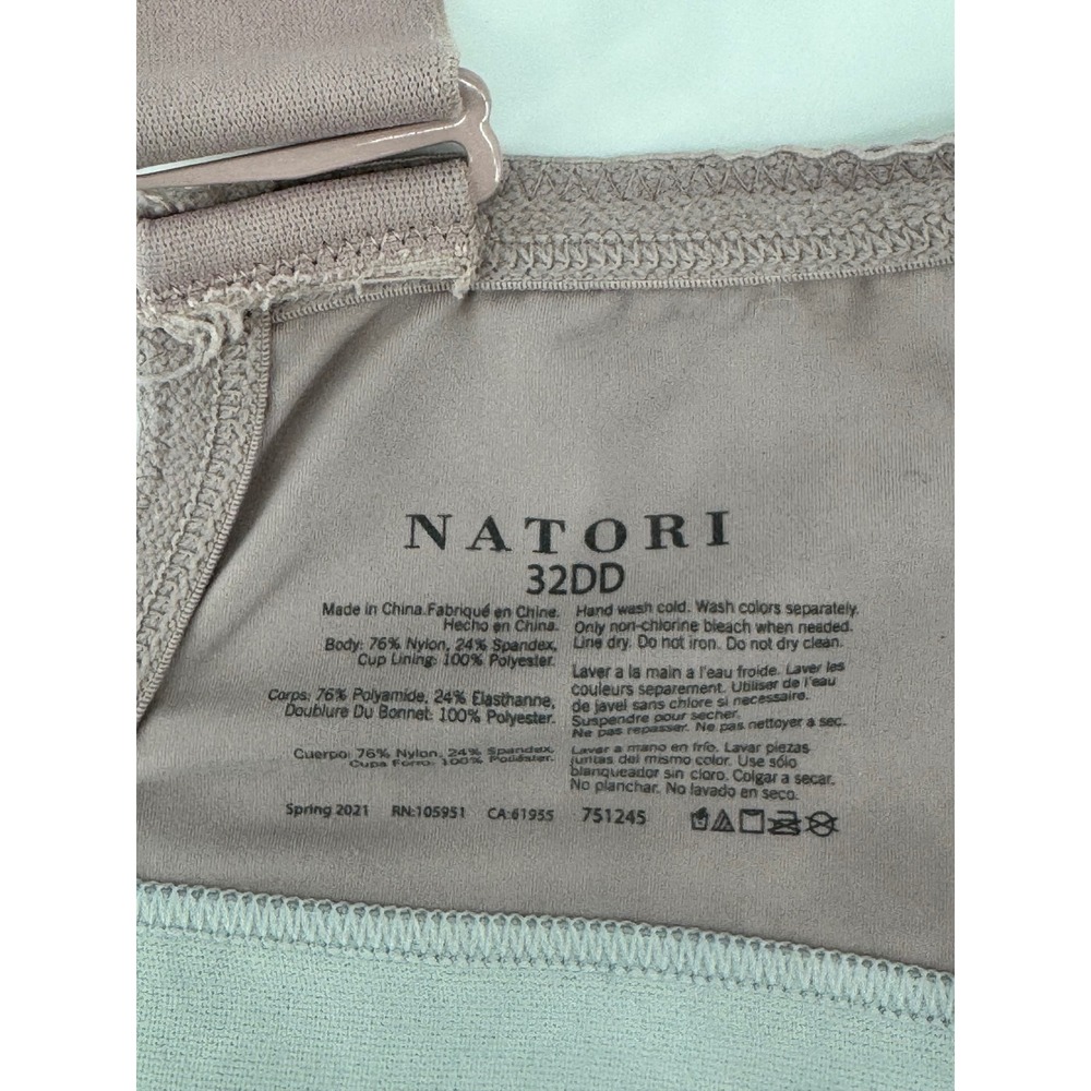 Natori Dynamic Contour Underwire Sports Bra Mauve Purple Grey 32DD - Picture 3 of 3